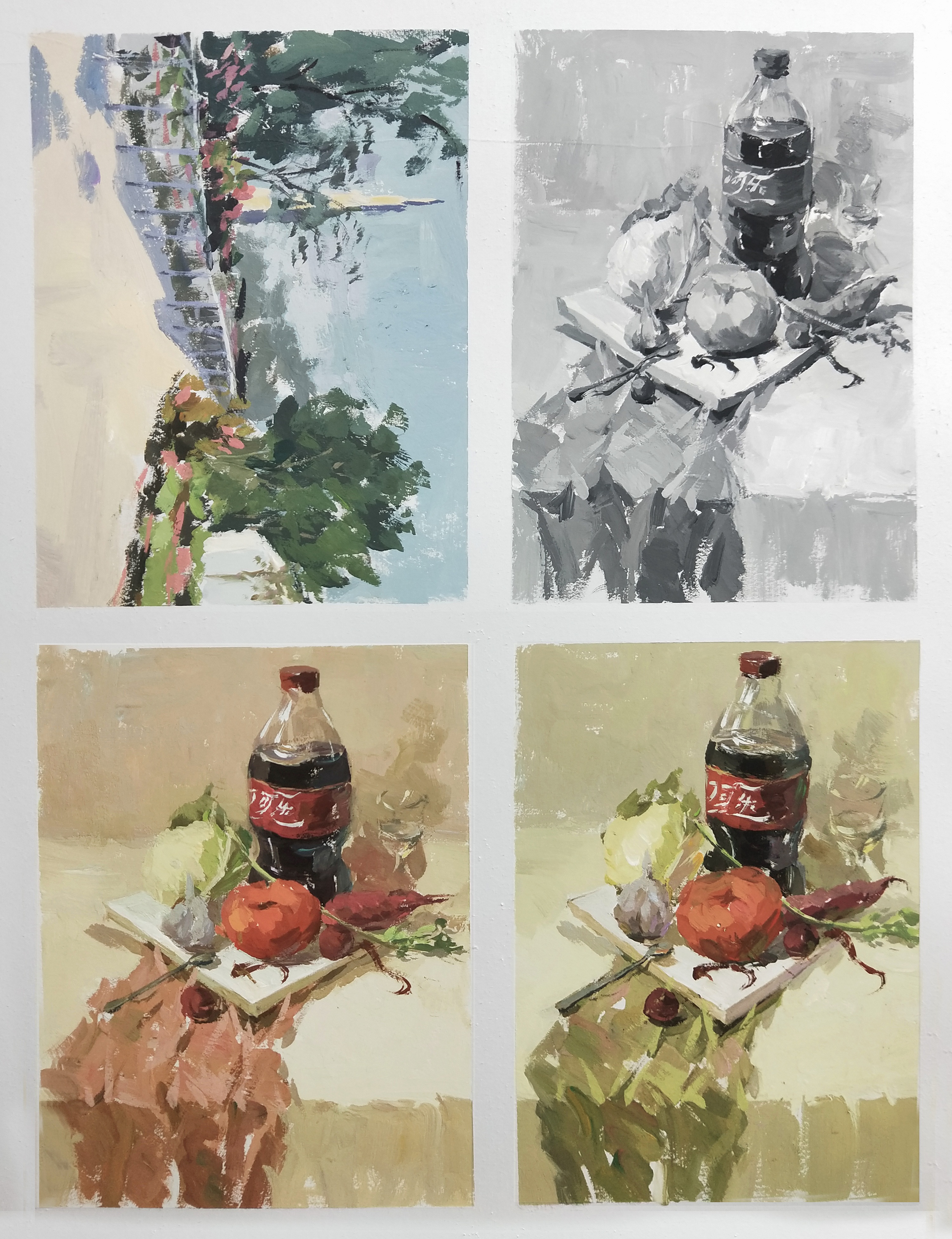 3、色彩静物之一（黑白与色调小稿）a.jpg
